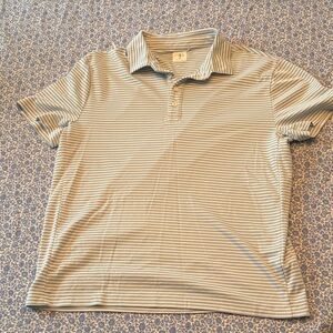 J. Crew Light Blue Striped Polo Shirt